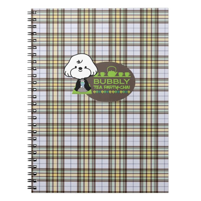 Cuaderno fiesta de té de bubbly (Frente)