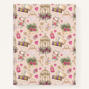 Cuaderno Fiesta de té de Rubor moderno