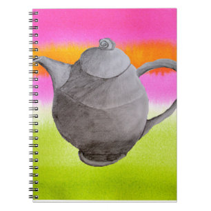 Cuaderno Fiesta de té del arco iris de Teapot