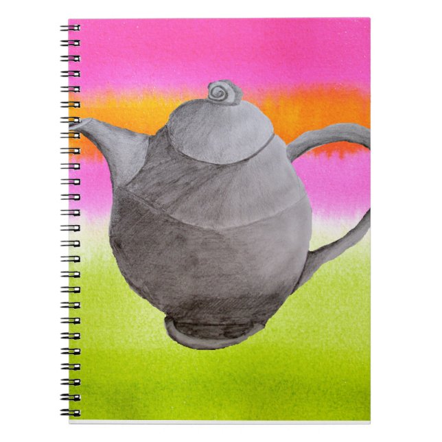Cuaderno Fiesta de té del arco iris de Teapot (Frente)