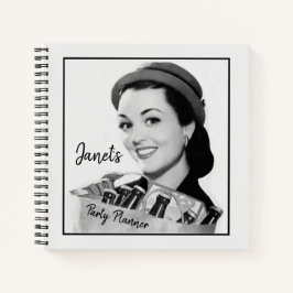 Cuaderno Fiesta del hogar Planner Cute Lady de mediados de 