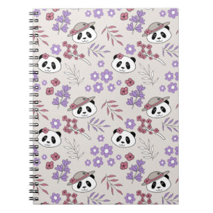 Cuaderno Fiesta del jardín Pandas - 1000Pandas por Amanda R