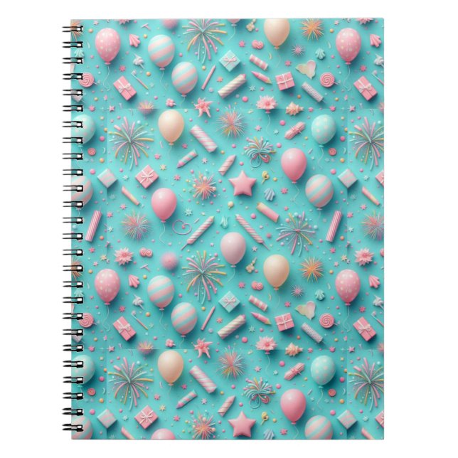 Cuaderno Fiesta en azul (Frente)