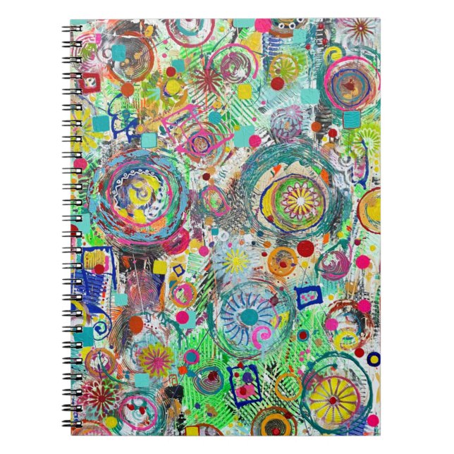 Cuaderno Fiesta en un bloc de notas de caja (Frente)