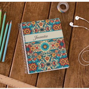 Cuaderno Fiesta florece, personalizable