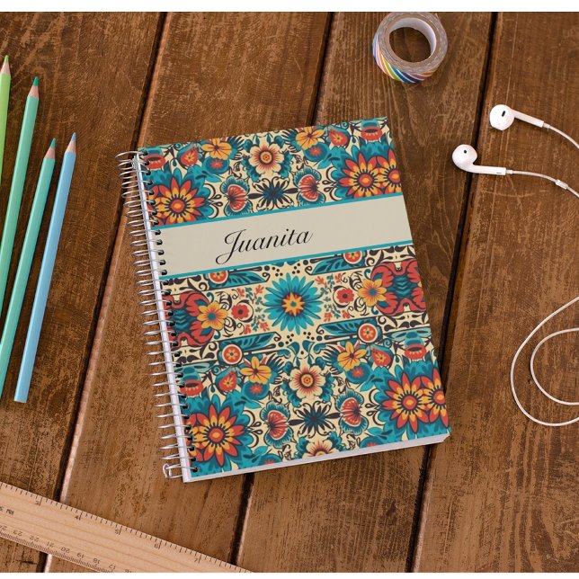 Cuaderno Fiesta florece, personalizable (Subido por el creador)