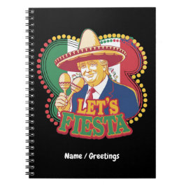 Cuaderno Fiesta graciosa Trump Cinco De Mayo
