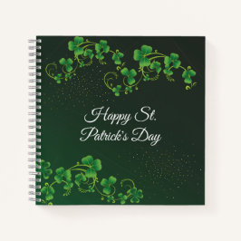 Cuaderno Fiesta irlandés del Green Shamrock Vine