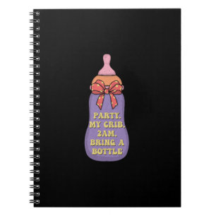 Cuaderno Fiesta mi cuna 2am traer una botella