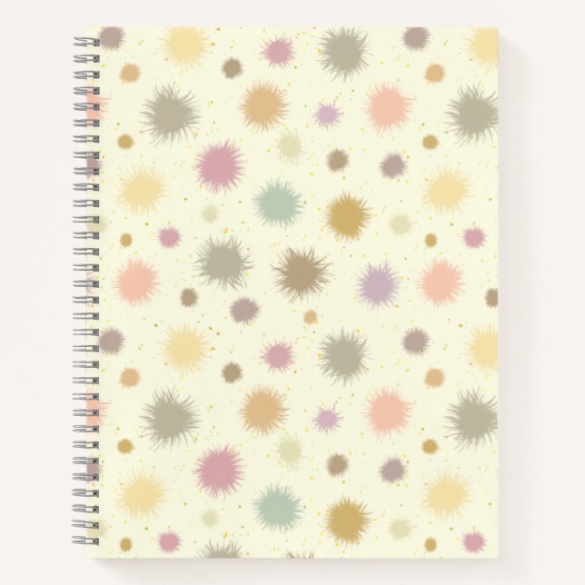 Cuaderno Fiesta Pastel Polen - patrón ininterrumpido. (Anverso)