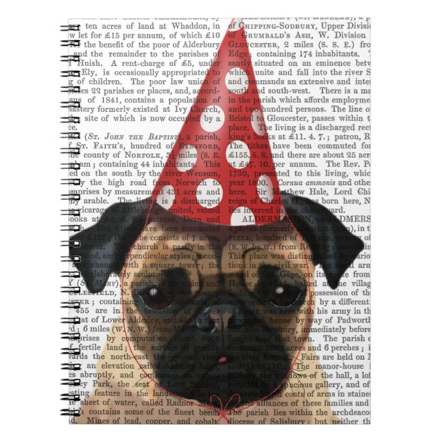 Cuaderno Fiesta Pugs Pair (Frente)