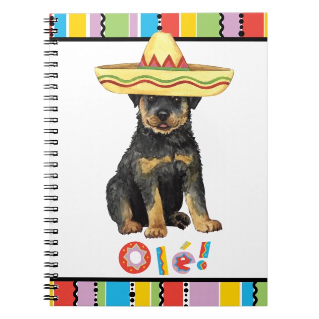 Cuaderno Fiesta Rottweiler (Frente)