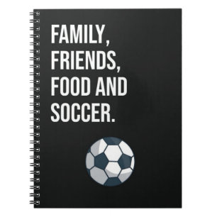 Cuaderno Fiesta temática de fútbol favorece a los jugadores
