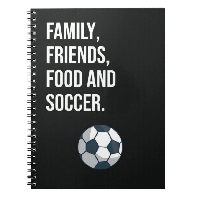 Cuaderno Fiesta temática de fútbol favorece a los jugadores (Frente)