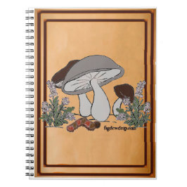 Cuaderno figdewdrops caterpillar mushroom notebook