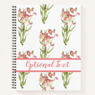 Cuaderno Figs con patrón de flores