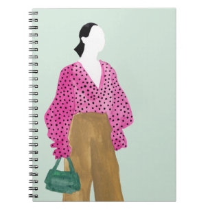 Cuaderno Figura de la moda: Punto Polka superior