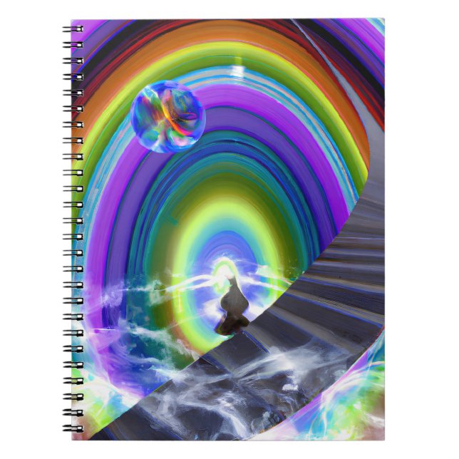 Cuaderno Figura de misterio en el Stargate interdimensional (Frente)