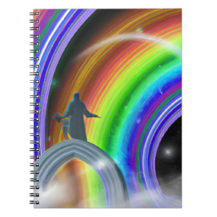 Cuaderno Figura de misterio en el Stargate interdimensional