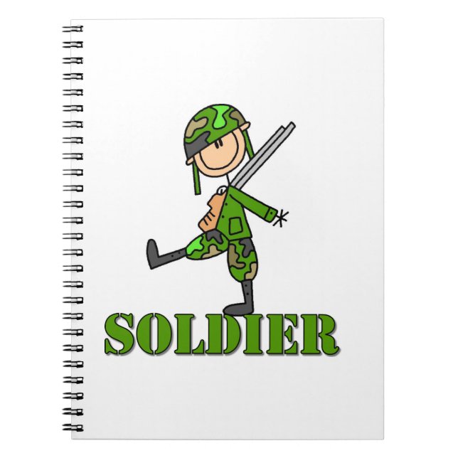 Cuaderno Figura de soldado de palitos (Frente)