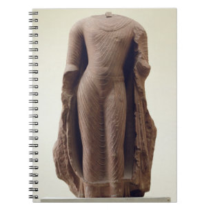 Cuaderno Figura de un Buda derecho, Jamalpur, Mathura (con