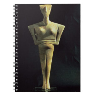 Cuaderno Figura femenina de Cycladic, de la isla de Amorgo,