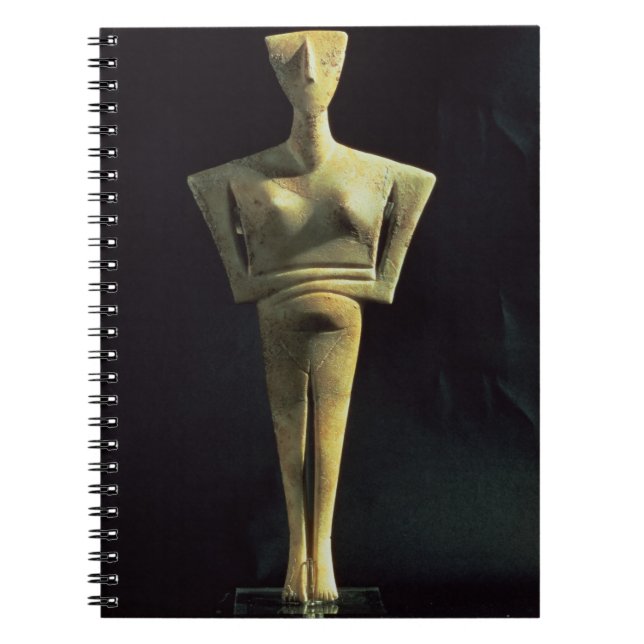 Cuaderno Figura femenina de Cycladic, de la isla de Amorgo, (Frente)