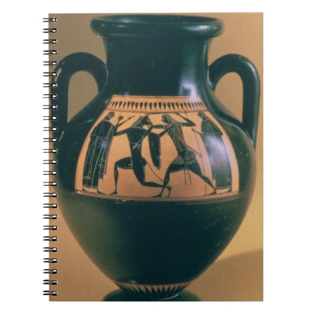 Cuaderno Figura negra amphora del ático que representa (Frente)