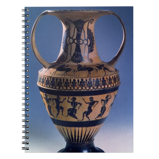 Cuaderno Figura negra amphora del ático que representa a (Frente)