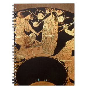 Cuaderno Figura roja kylix del ático que representa