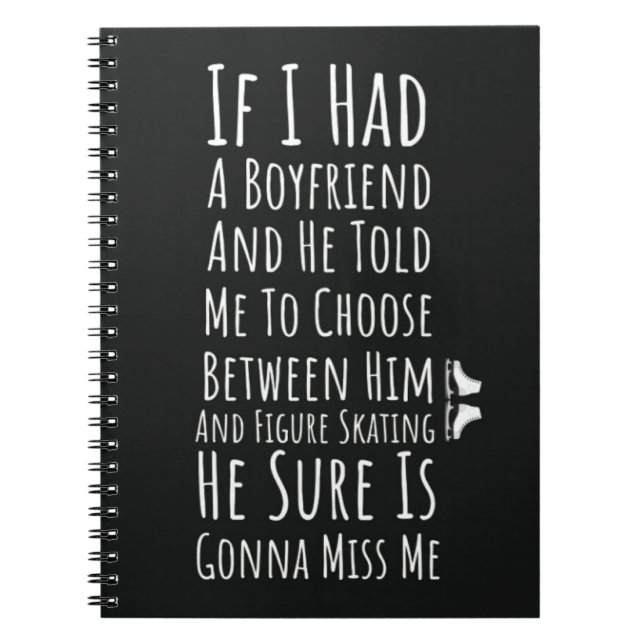 Cuaderno Figure Skating Gifts Female Women Girls For Her (Frente)