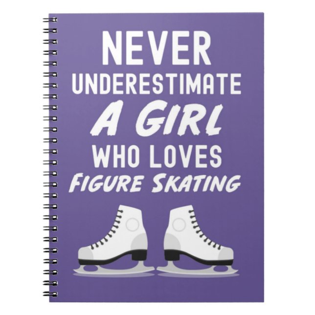 Cuaderno Figure Skating Ornaments Gifts Girl Skater For Her (Frente)