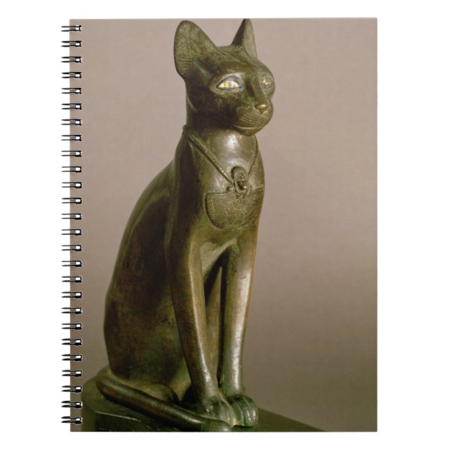 Cuaderno Figurilla de un gato que representa a la diosa (Frente)
