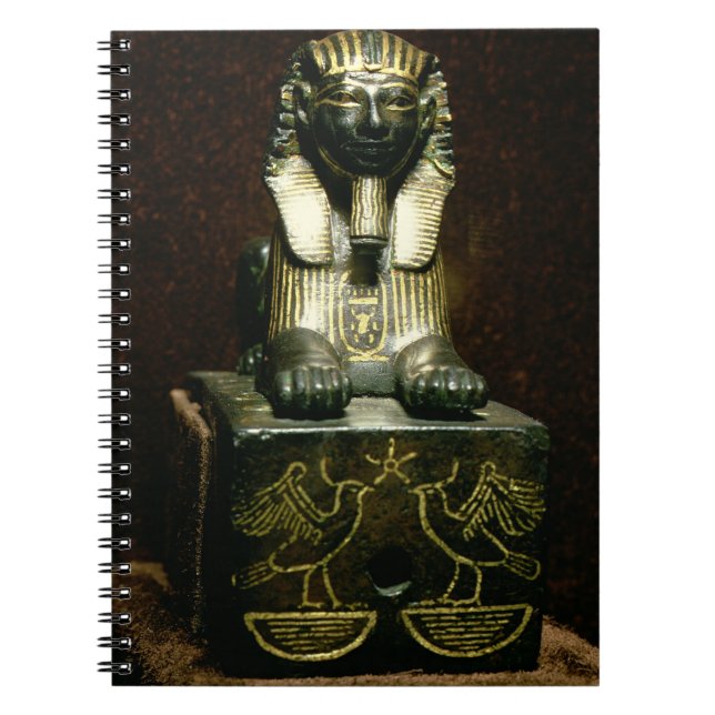 Cuaderno Figurilla de una esfinge de rey Tuthmosis III, (Frente)