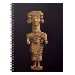 Cuaderno Figurilla femenina en un plinth, necr del DES