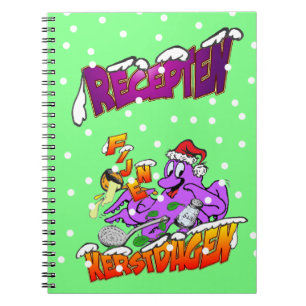 Cuaderno Fijne Kerstdagen Octopus Kok Recepten Notitieboek