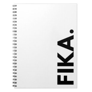 Cuaderno FIKA. Bloc de notas negrita en blanco y negro