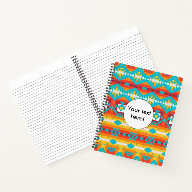 Cuaderno Filas de formas tribales (Interior)