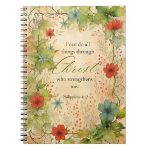 Cuaderno Filipenses 4:13 Puedo hacer todas las cosas Botáni