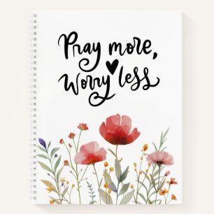 Cuaderno Filipinas 4:6-7 Reza más Preocupación Menos Verso