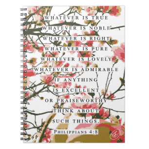 Cuaderno Filipinas 4:8 Floral