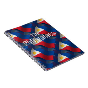 Cuaderno Filipinas que agitan la bandera