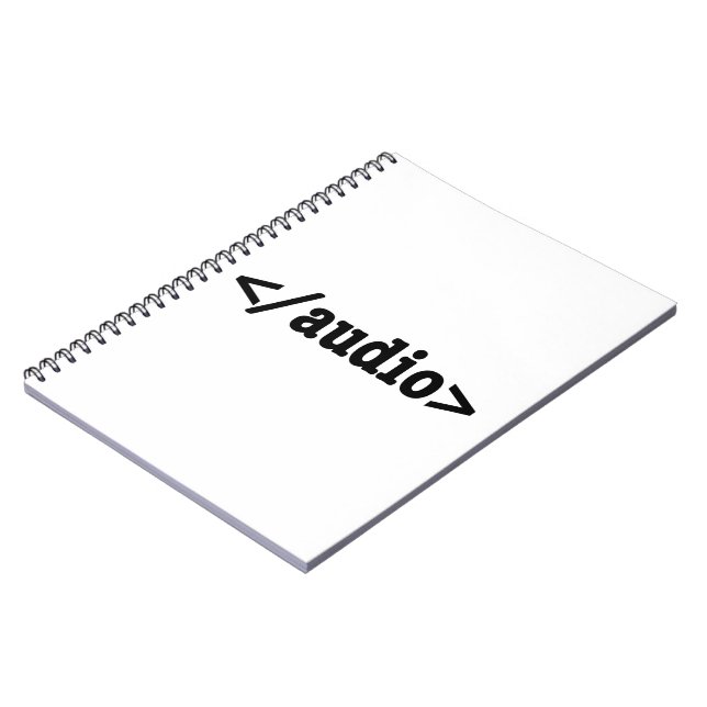 Cuaderno Finalizar código HTML5 de audio (Lado Izquierdo)