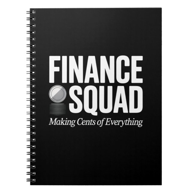 Cuaderno Finance Squad Funny Quote Office Humor Design (Frente)