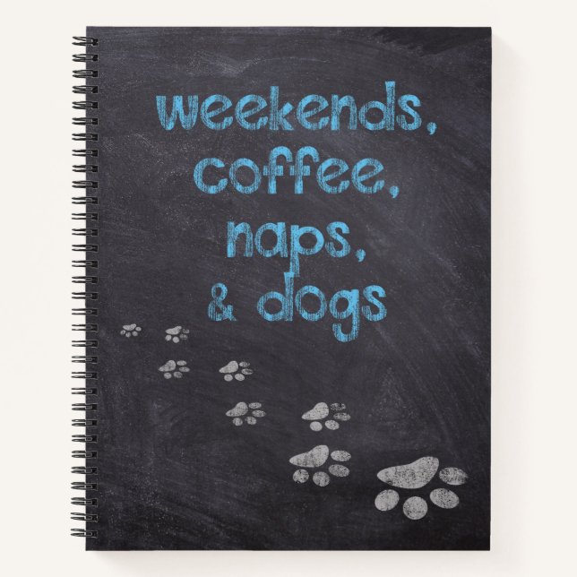 Cuaderno Fines de semana , Café , Napas y perros (Anverso)