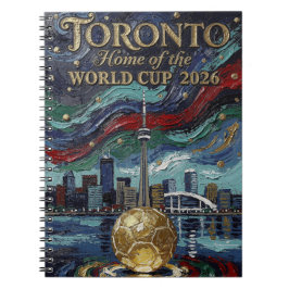 Cuaderno Fino arte de fútbol de Toronto Estadio 2026
