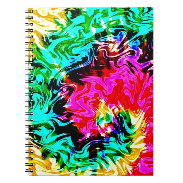 Cuaderno Firestorm Tie Dye, bloc de notas (Frente)