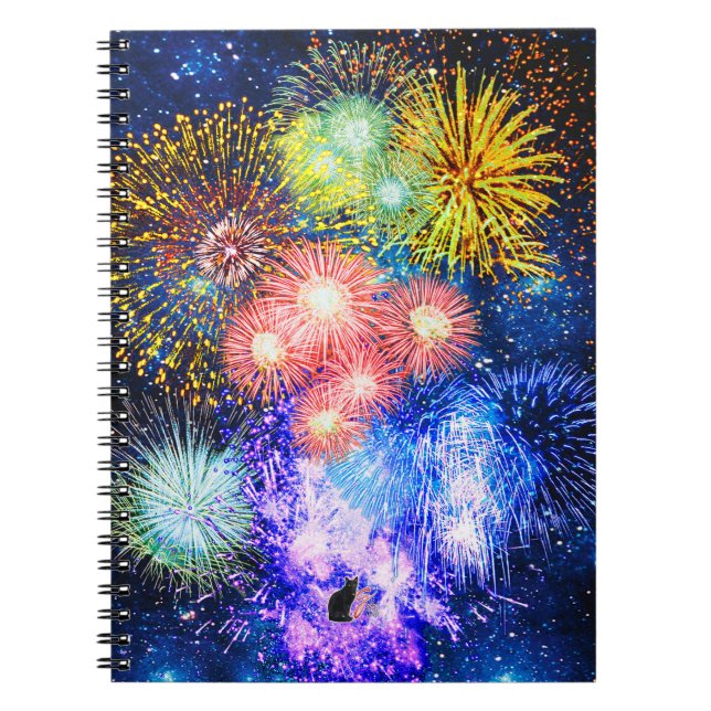 Cuaderno Fireworks Bursts (Frente)