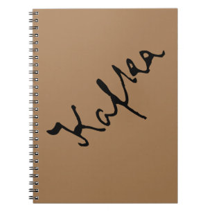 Cuaderno Firma de Franz Kafka