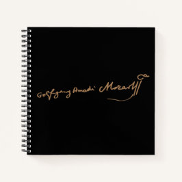 Cuaderno Firma de Wolfgang Amadeus Mozart
